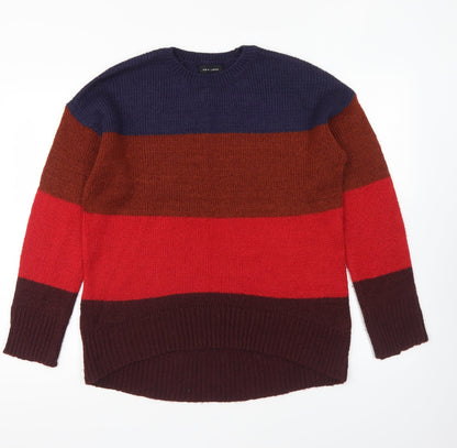 Womens UK Size S New Look Multicoloured Pullover Jumper