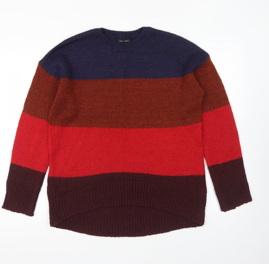 Womens UK Size S New Look Multicoloured Pullover Jumper