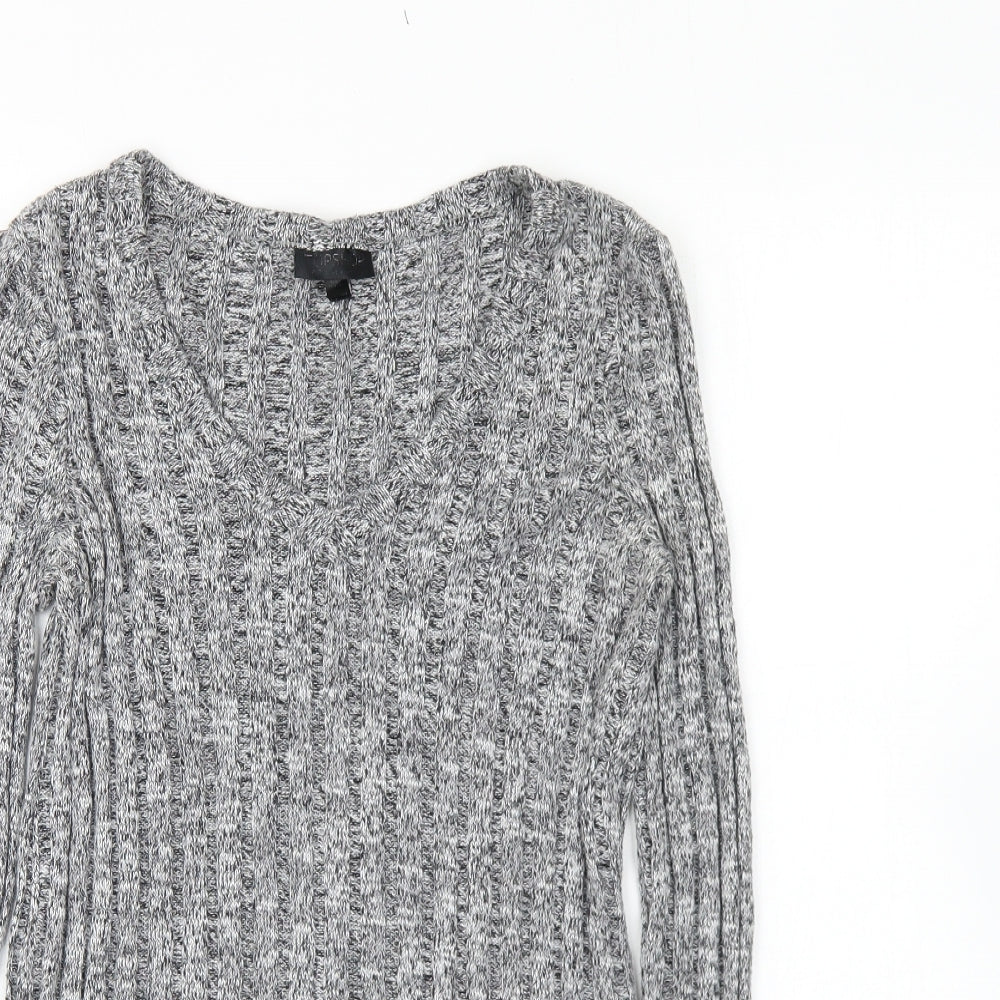 Womens UK Size 8 Topshop Grey Pullover Jumper