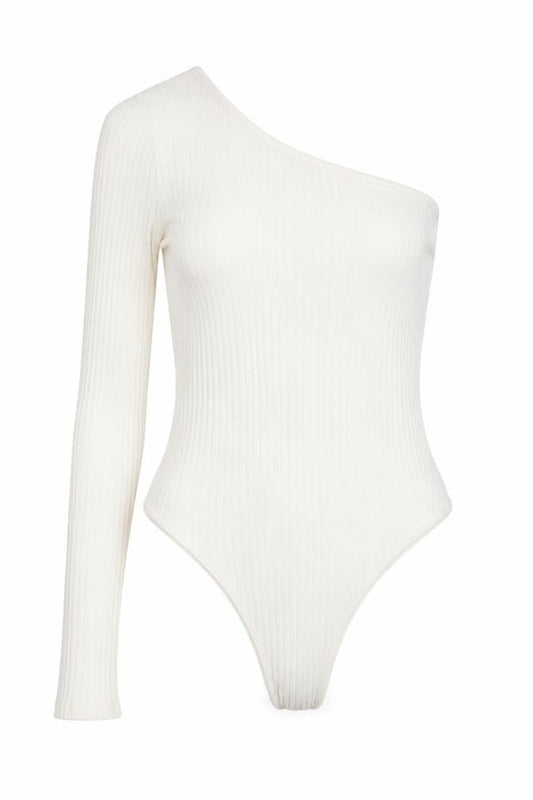 Womens UK Size 10 Boohoo One-Piece White Bodysuit