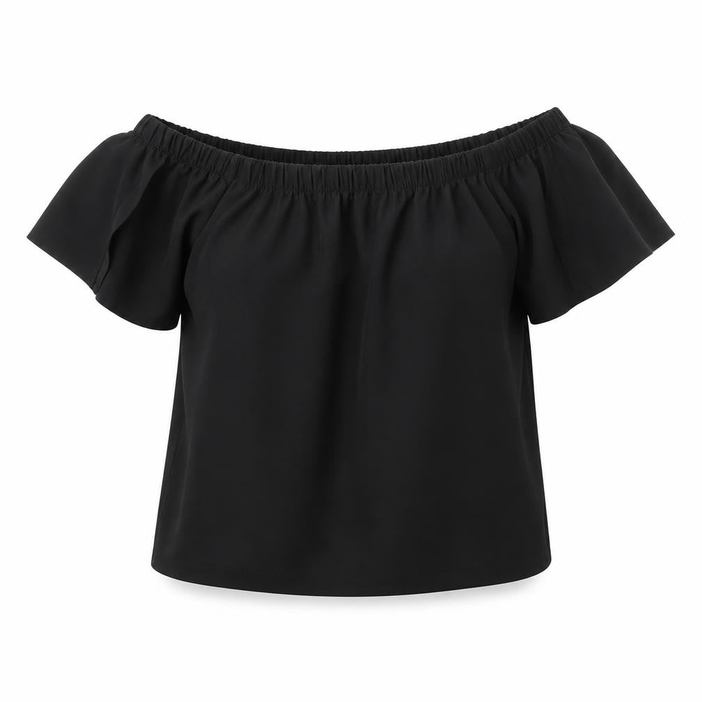 Womens UK Size 10 Atmosphere Black Basic Blouse