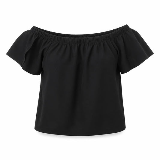 Womens UK Size 10 Atmosphere Black Basic Blouse