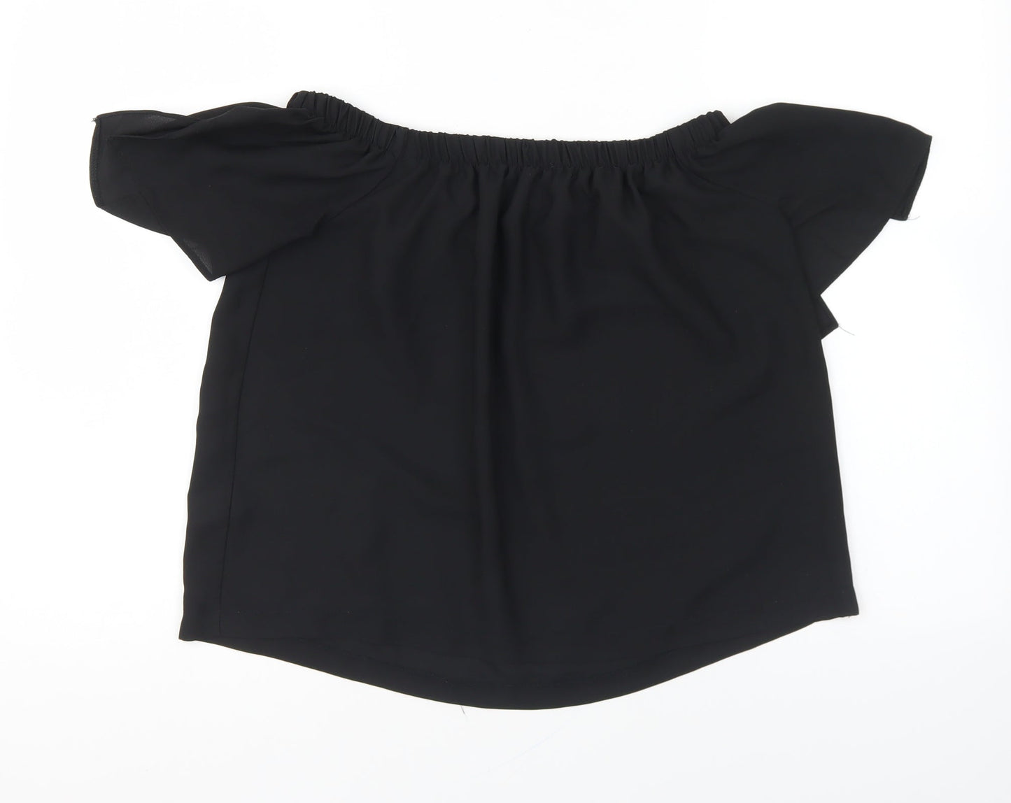 Womens UK Size 10 Atmosphere Black Basic Blouse
