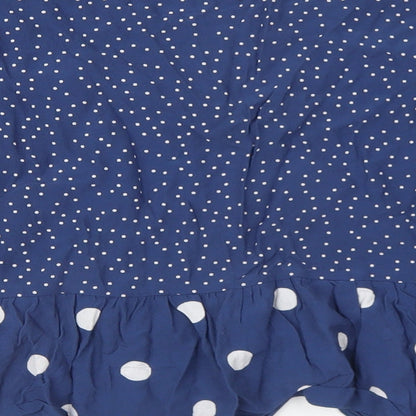 Womens UK Size 12 New Look Blue Basic Blouse