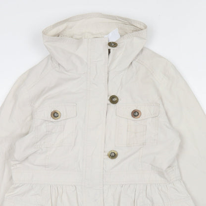 New Look Womens Beige Trench Coat Coat Size 12 Zip