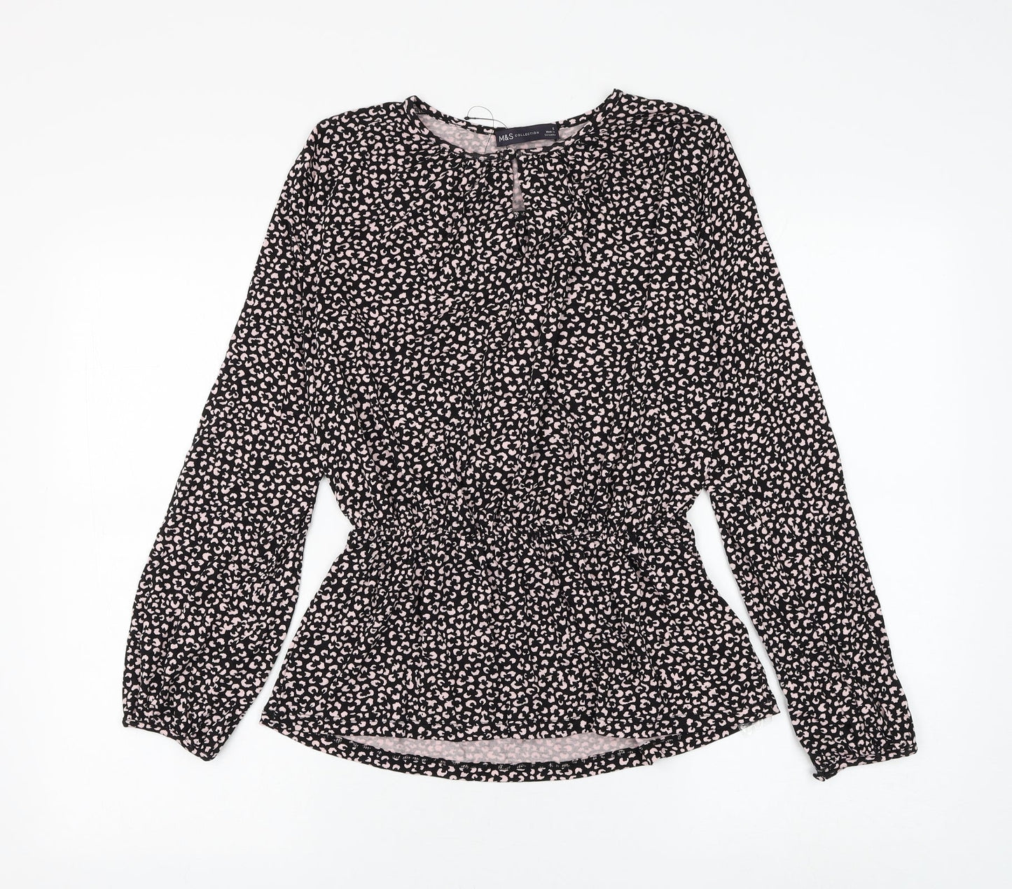 Womens UK Size 6 Marks and Spencer Black Basic Blouse