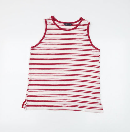 Womens UK Size 12 Marks and Spencer White Basic Tank