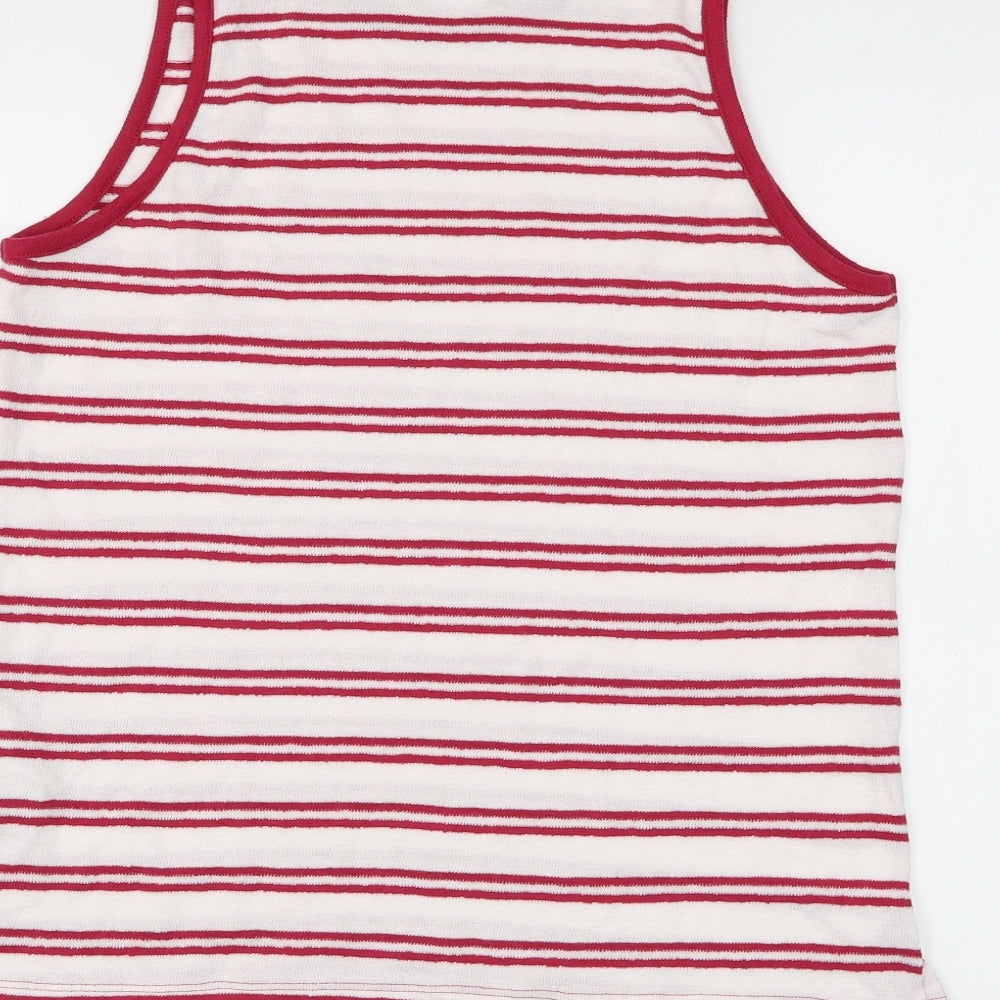 Womens UK Size 12 Marks and Spencer White Basic Tank