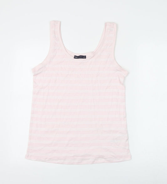 Womens UK Size 16 Marks and Spencer Pink Basic Tank