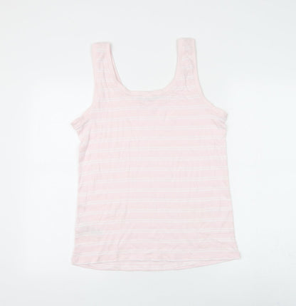 Womens UK Size 16 Marks and Spencer Pink Basic Tank