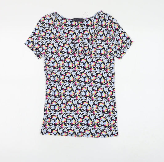Womens UK Size 8 Marks and Spencer Blue Basic T-Shirt