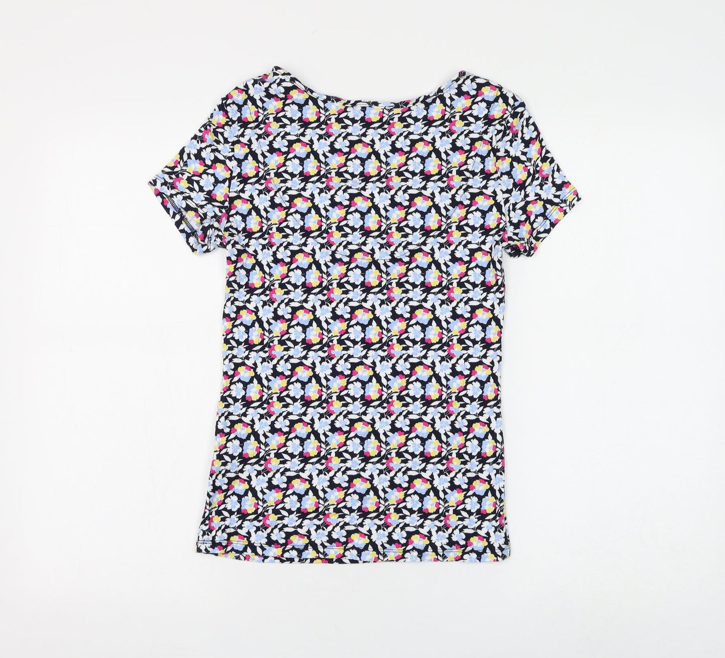Womens UK Size 8 Marks and Spencer Blue Basic T-Shirt