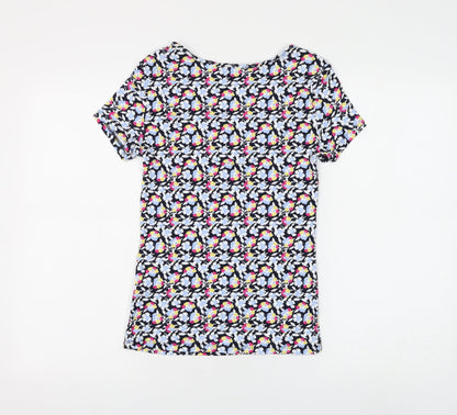 Womens UK Size 8 Marks and Spencer Blue Basic T-Shirt
