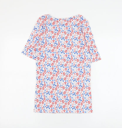 Womens UK Size 6 Preworn White Basic T-Shirt