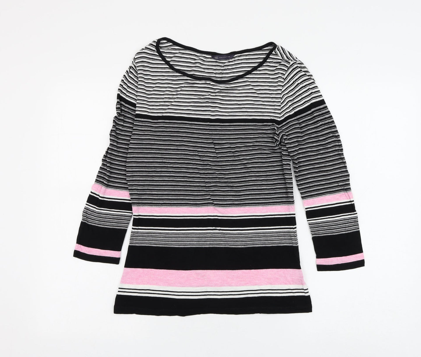 Womens UK Size 8 Marks and Spencer Multicoloured Basic Blouse