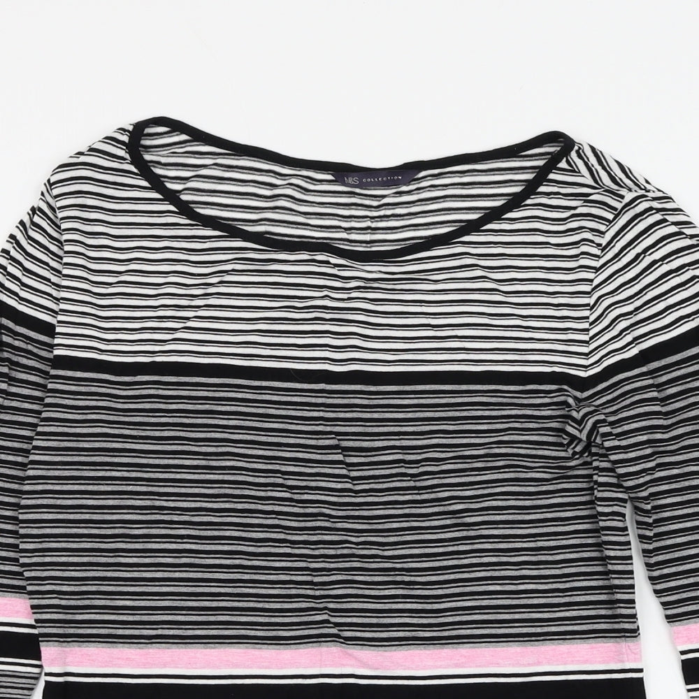 Womens UK Size 8 Marks and Spencer Multicoloured Basic Blouse