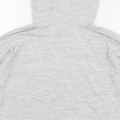 Marks and Spencer Girls Grey Polyester Pullover Hoodie Size 10-11 Years Pullover
