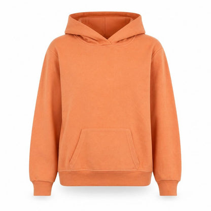 Primark Womens Orange Polyester Pullover Hoodie Size 4 Pullover
