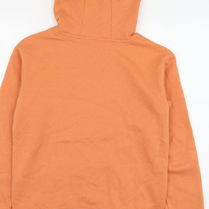 Primark Womens Orange Polyester Pullover Hoodie Size 4 Pullover