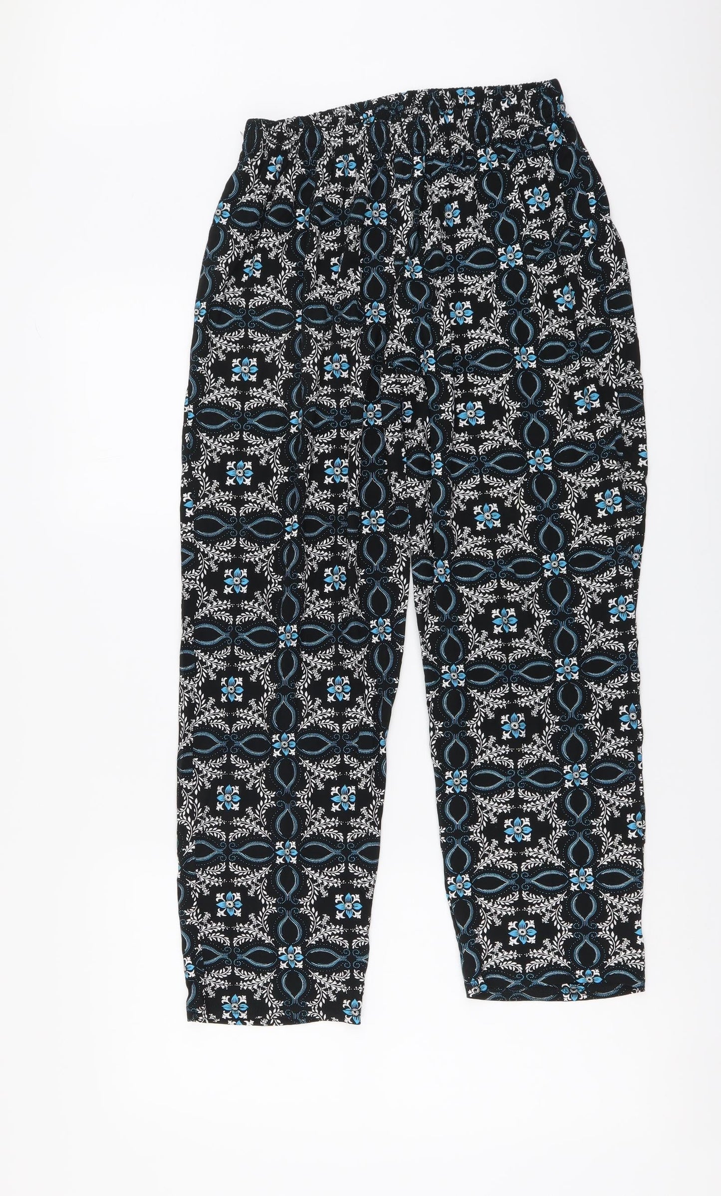 Womens UK Size S Preworn Regular Fit  Blue Trousers