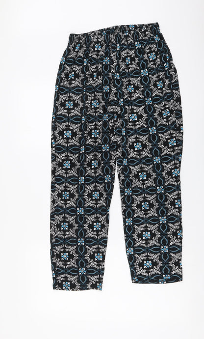 Womens UK Size S Preworn Regular Fit  Blue Trousers