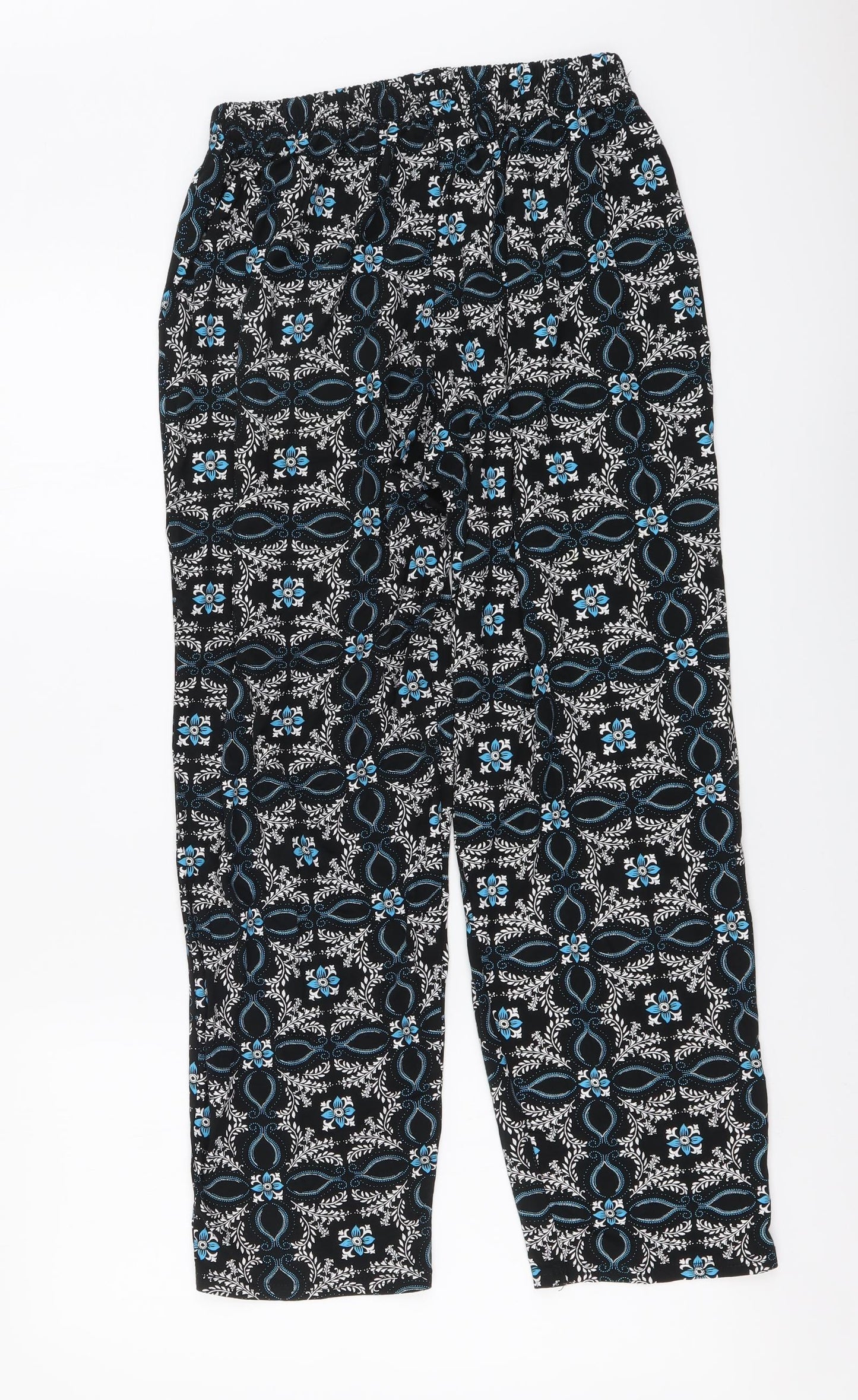 Womens UK Size S Preworn Regular Fit  Blue Trousers