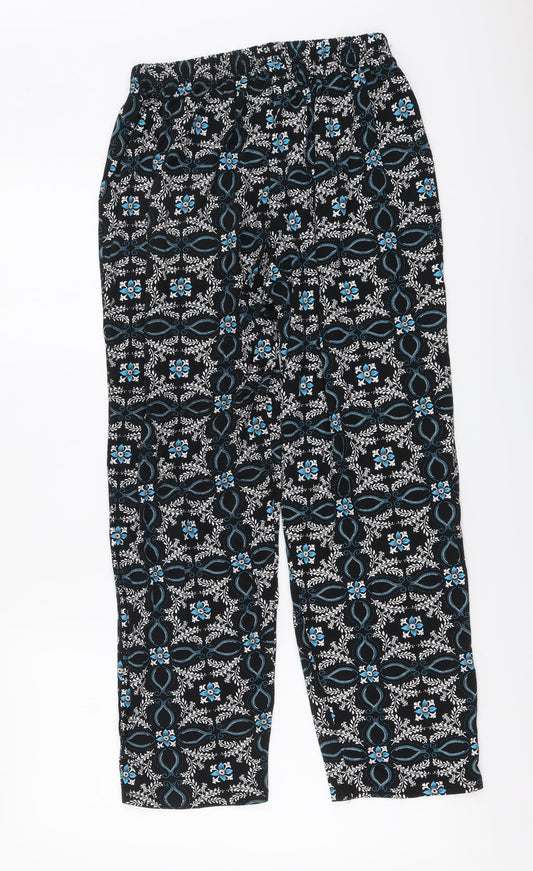 Womens UK Size S Preworn Regular Fit  Blue Trousers