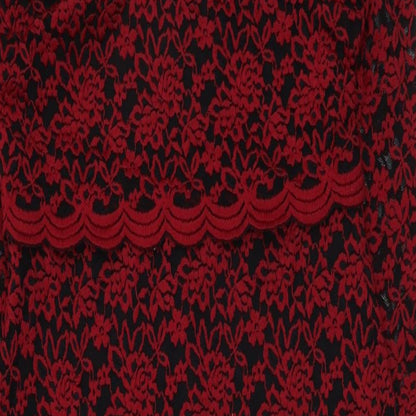 Per Una Womens Red Polyester Bodycon Size 12 V-Neck Pullover