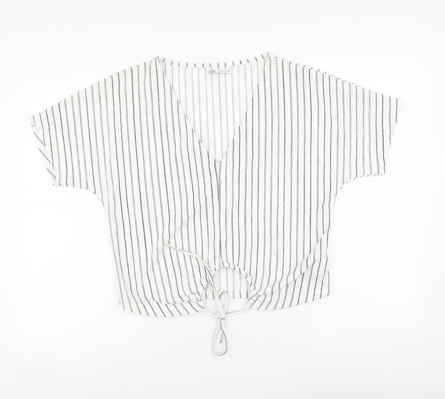 Womens UK Size M Zara White Basic Blouse