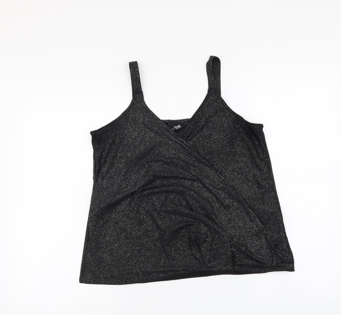 Womens UK Size 14 Wallis Black Basic Tank