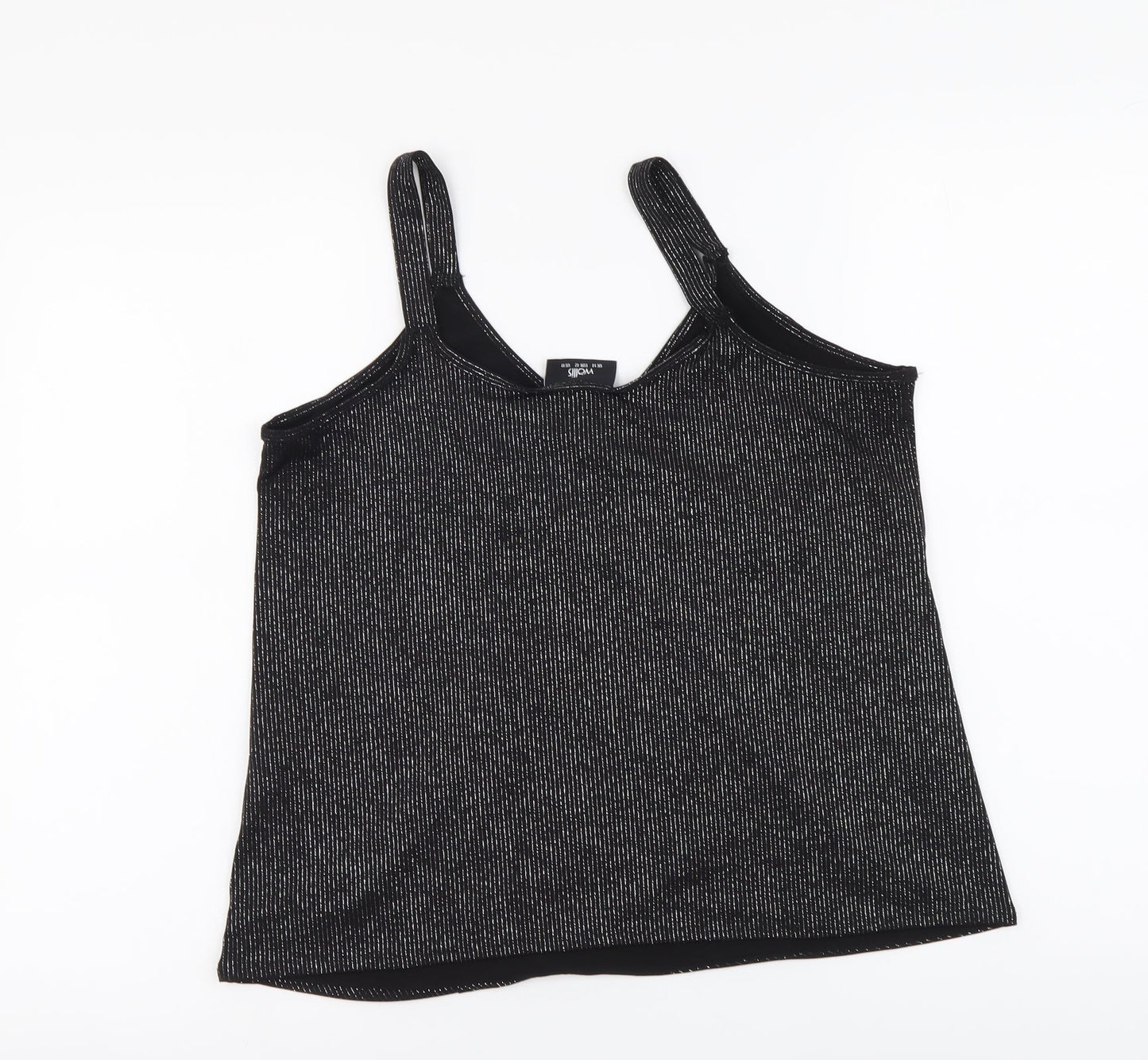 Womens UK Size 14 Wallis Black Basic Tank