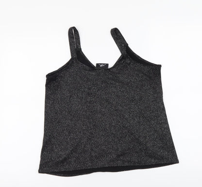 Womens UK Size 14 Wallis Black Basic Tank