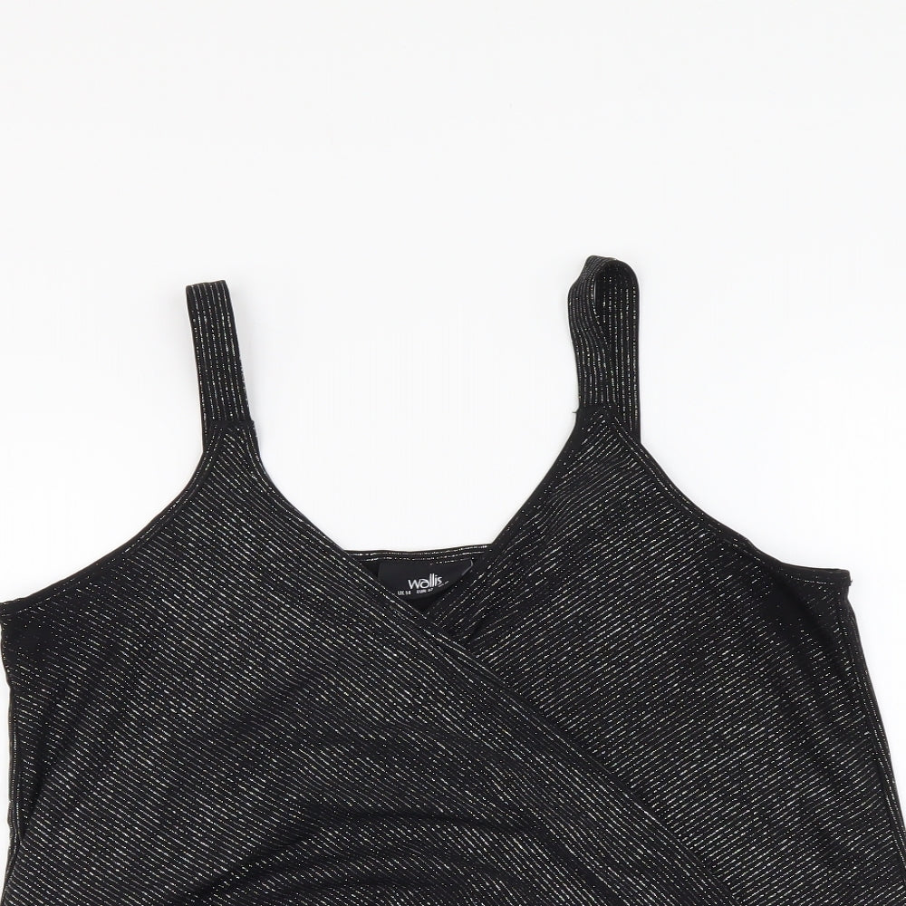 Womens UK Size 14 Wallis Black Basic Tank