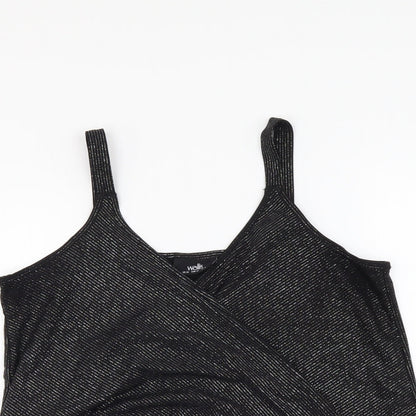 Womens UK Size 14 Wallis Black Basic Tank