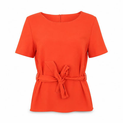 Womens UK Size 6 NEXT Orange Basic Blouse