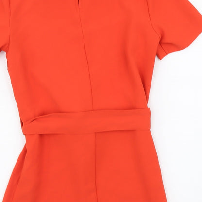 Womens UK Size 6 NEXT Orange Basic Blouse