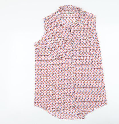 Womens UK Size 14 NEXT Multicoloured Basic Button-Up