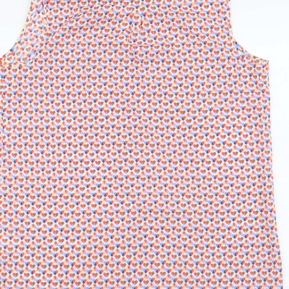 Womens UK Size 14 NEXT Multicoloured Basic Button-Up