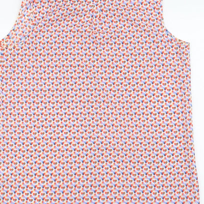 Womens UK Size 14 NEXT Multicoloured Basic Button-Up