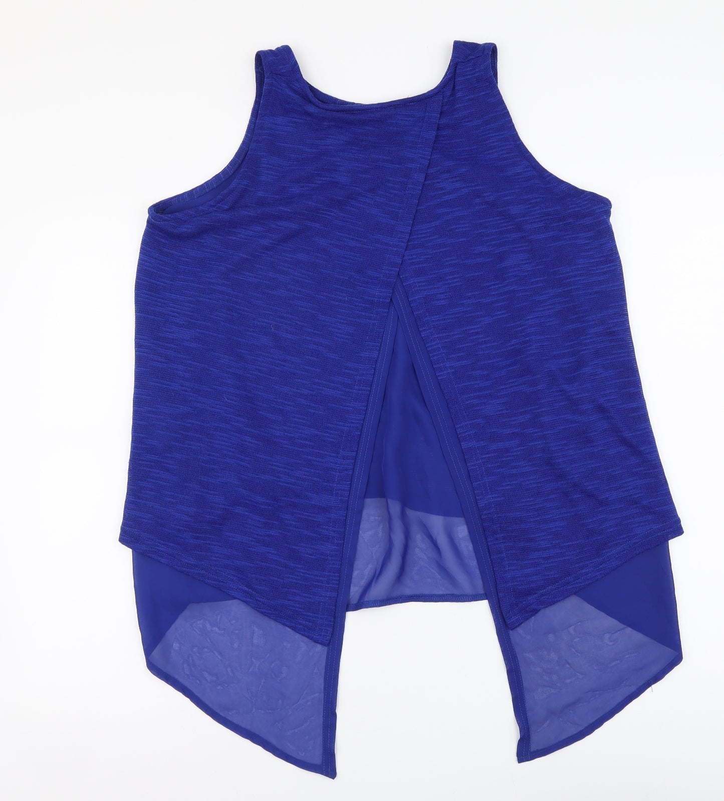 Womens UK Size 14 Peacocks Blue Basic Blouse