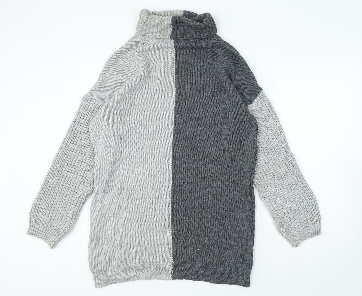 Womens UK Size S PRETTYLITTLETHING Grey Pullover Jumper