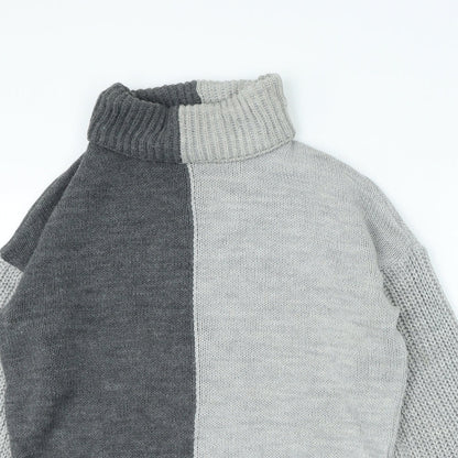 Womens UK Size S PRETTYLITTLETHING Grey Pullover Jumper