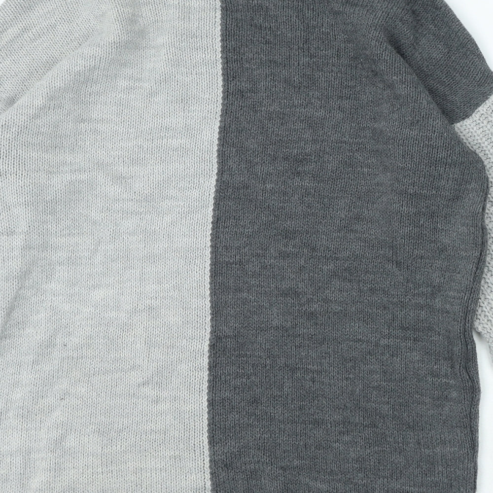 Womens UK Size S PRETTYLITTLETHING Grey Pullover Jumper