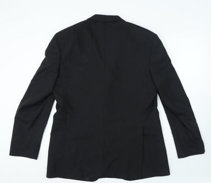 Jams Barry Mens Black Polyester Jacket Blazer Size L