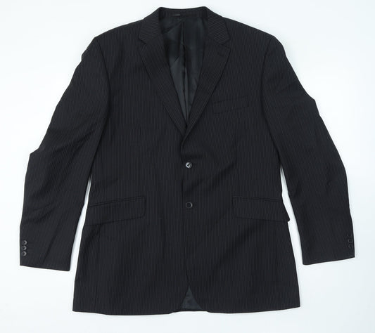 Mens UK Size 42 KJ Regular Black Suit Jacket