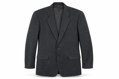 St Micheal Mens Grey Striped Wool Jacket Suit Jacket Size 36