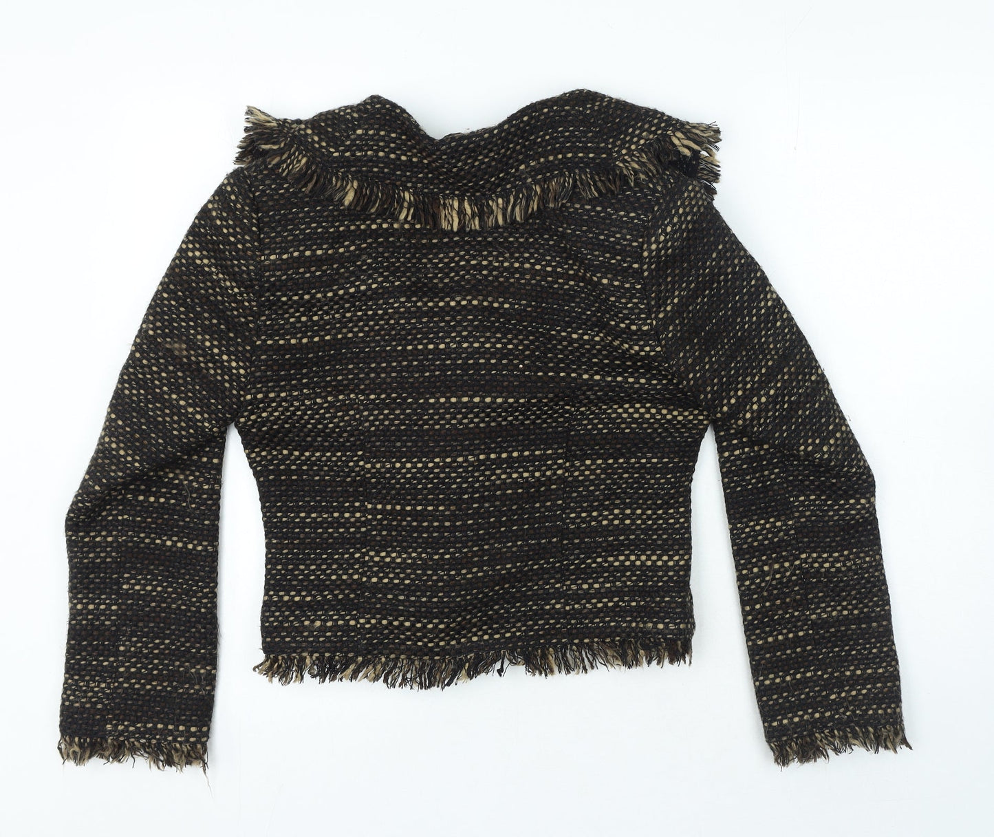 Principles Womens Brown Jacket Size 12 Hook & Eye