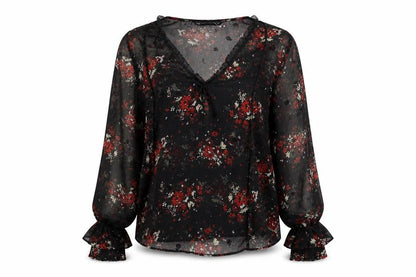 Womens UK Size M Zara Black Basic Blouse