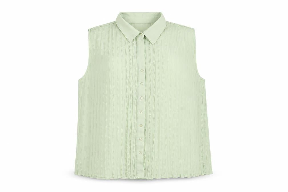 Womens UK Size L Bonmarché Green Basic Button-Up