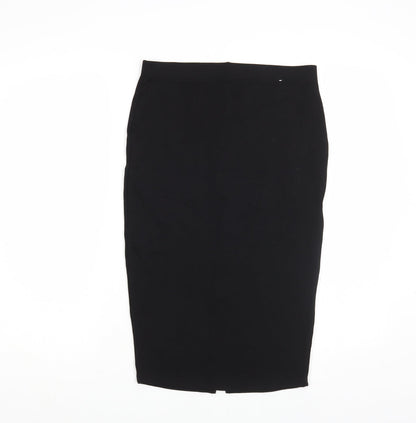 George Womens Black Viscose Straight & Pencil Skirt Size 10